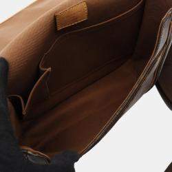 Pre Owned Louis Vuitton Bosphore PM Brown Monogram Canvas Shoulder Bag