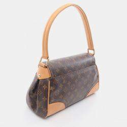 Pre Owned Louis Vuitton Beverly MM Brown Monogram Canvas Shoulder Bag