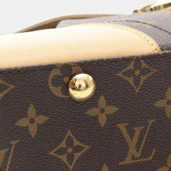 Pre Owned Louis Vuitton Beverly MM Brown Monogram Canvas Shoulder Bag