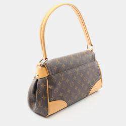 Pre Owned Louis Vuitton Beverly MM Brown Monogram Canvas Shoulder Bag