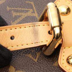 Pre Owned Louis Vuitton Palermo GM Brown Monogram Canvas Shoulder Bag