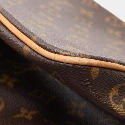 Pre Owned Louis Vuitton Palermo GM Brown Monogram Canvas Shoulder Bag