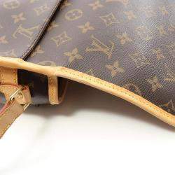 Pre Owned Louis Vuitton Sologne Brown Monogram Leather Crossbody Bag
