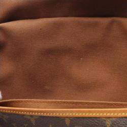 Pre Owned Louis Vuitton Saumur 43 Brown Monogram Canvas Shoulder Bag