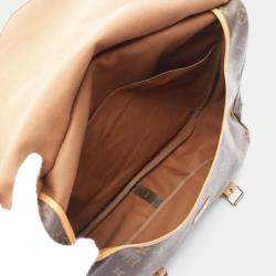 Pre Owned Louis Vuitton Saumur 43 Brown Monogram Canvas Shoulder Bag