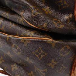 Pre Owned Louis Vuitton Saumur 43 Brown Monogram Canvas Shoulder Bag