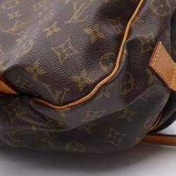 Pre Owned Louis Vuitton Saumur 43 Brown Monogram Canvas Shoulder Bag