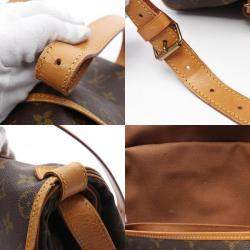 Pre Owned Louis Vuitton Saumur 43 Brown Monogram Canvas Shoulder Bag