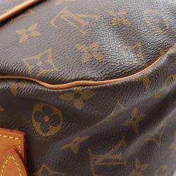 Pre Owned Louis Vuitton Saumur 35 Brown Monogram Canvas Crossbody Bag