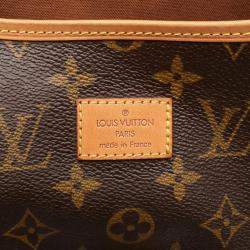 Pre Owned Louis Vuitton Saumur 35 Brown Monogram Canvas Crossbody Bag