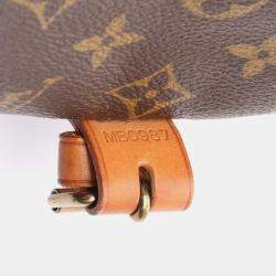Pre Owned Louis Vuitton Saumur 35 Brown Monogram Canvas Crossbody Bag