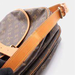 Pre Owned Louis Vuitton Saumur 35 Brown Monogram Canvas Crossbody Bag