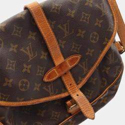 Pre Owned Louis Vuitton Saumur 30 Brown Monogram Canvas Crossbody Bag