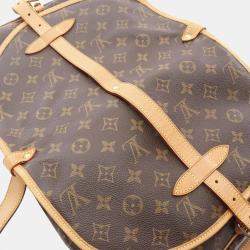 Pre Owned Louis Vuitton Saumur 30 Brown Monogram Canvas Crossbody Bag