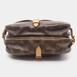 Pre Owned Louis Vuitton Saumur 30 Brown Monogram Canvas Crossbody Bag