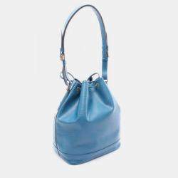 Pre Owned Louis Vuitton Noe Toledo Blue Epi Leather Shoulder Bag