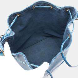 Pre Owned Louis Vuitton Noe Toledo Blue Epi Leather Shoulder Bag