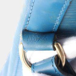 Pre Owned Louis Vuitton Noe Toledo Blue Epi Leather Shoulder Bag