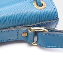 Pre Owned Louis Vuitton Noe Toledo Blue Epi Leather Shoulder Bag