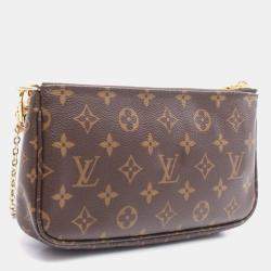 Pre Owned Louis Vuitton Multi Pochette Accessoires Brown Monogram Canvas Shoulder Bag