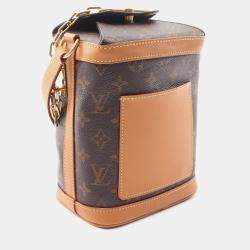 Pre Owned Louis Vuitton Milk Box Brown Monogram Canvas Shoulder Bag