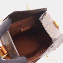 Pre Owned Louis Vuitton Milk Box Brown Monogram Canvas Shoulder Bag