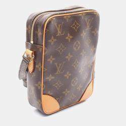Pre Owned Louis Vuitton Danube Brown Monogram Canvas Shoulder Bag