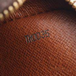 Pre Owned Louis Vuitton Danube Brown Monogram Canvas Shoulder Bag