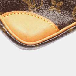 Pre Owned Louis Vuitton Danube Brown Monogram Canvas Shoulder Bag