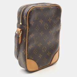 Pre Owned Louis Vuitton Danube Brown Monogram Canvas Shoulder Bag