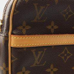 Pre Owned Louis Vuitton Danube Brown Monogram Canvas Shoulder Bag