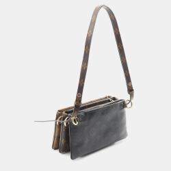 Pre Owned Louis Vuitton Trio Pochette Monogram Reverse Canvas Shoulder Bag