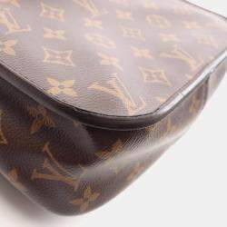 Pre Owned Louis Vuitton Passy Brown Monogram Canvas Shoulder Bag