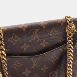 Pre Owned Louis Vuitton Passy Brown Monogram Canvas Shoulder Bag
