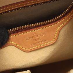 Pre Owned Louis Vuitton Looping Gm Shoulder Hand Bag  Monogram Canvas Brown