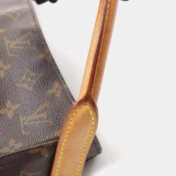 Pre Owned Louis Vuitton Looping Gm Shoulder Hand Bag  Monogram Canvas Brown