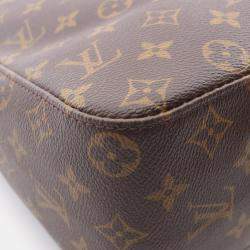 Pre Owned Louis Vuitton Looping GM Brown Monogram Canvas Shoulder Bag