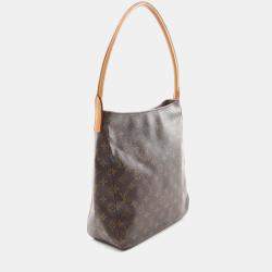 Pre Owned Louis Vuitton Looping GM Brown Monogram Canvas Shoulder Bag