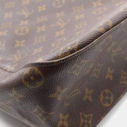 Pre Owned Louis Vuitton Looping GM Brown Monogram Canvas Shoulder Bag