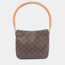 Pre Owned Louis Vuitton Looping MM Brown Monogram Canvas Shoulder Bag