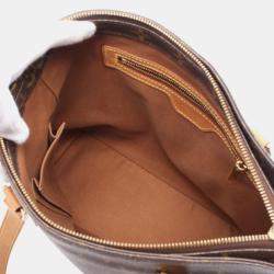 Pre Owned Louis Vuitton Cabas Piano Brown Monogram Canvas Shoulder Bag