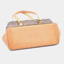 Pre Owned Louis Vuitton Cabas Piano Brown Monogram Canvas Shoulder Bag