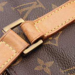 Pre Owned Louis Vuitton Cabas Piano Brown Monogram Canvas Shoulder Bag