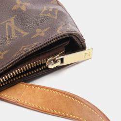 Pre Owned Louis Vuitton Cabas Piano Brown Monogram Canvas Shoulder Bag