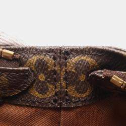 Pre Owned Louis Vuitton Cabas Piano Brown Monogram Canvas Shoulder Bag