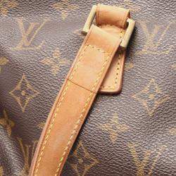 Pre Owned Louis Vuitton Cabas Piano Brown Monogram Canvas Shoulder Bag
