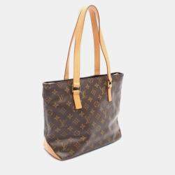 Pre Owned Louis Vuitton Cabas Piano Monogram Canvas Shoulder Bag