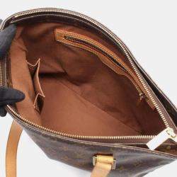 Pre Owned Louis Vuitton Cabas Piano Monogram Canvas Shoulder Bag