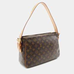 Pre Owned Louis Vuitton Vivacite GM BrownMonogram Canvas Shoulder Bag