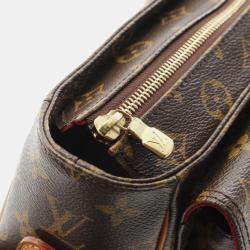 Pre Owned Louis Vuitton Vivacite GM BrownMonogram Canvas Shoulder Bag